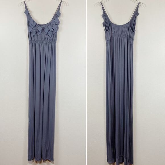 Max Studio | Gray Maxi Dress Sz L - Picture 1 of 4